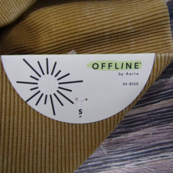 Aerie Offline NEW NWT Womens Small Marigold Yellow High Rise 7/8 Leggings - Picture 3 of 6